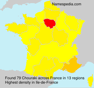 Surname Chouraki in France Surname Chouraki in France
