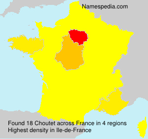 Surname Choutet in France Surname Choutet in France