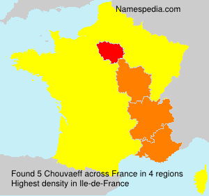 Surname Chouvaeff in France Surname Chouvaeff in France