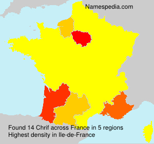 Surname Chrif in France Surname Chrif in France