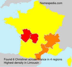 Surname Christinet in France Surname Christinet in France