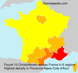 Surname Christoffersen in France Surname Christoffersen in France