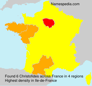 Surname Christofides in France Surname Christofides in France