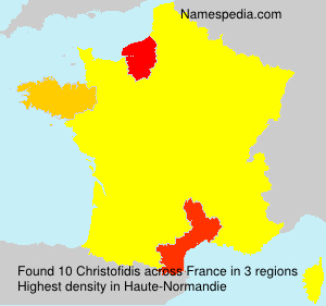 Surname Christofidis in France Surname Christofidis in France