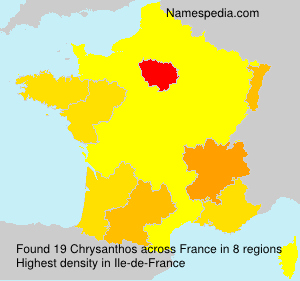 Surname Chrysanthos in France Surname Chrysanthos in France