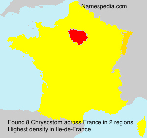 Surname Chrysostom in France