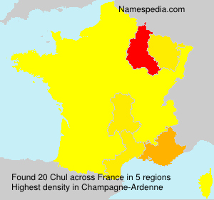 Surname Chul in France Surname Chul in France