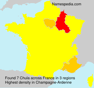 Surname Chula in France Surname Chula in France