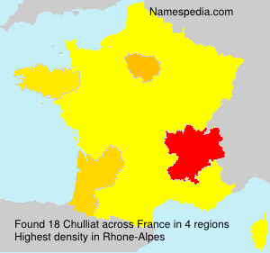 Surname Chulliat in France Surname Chulliat in France