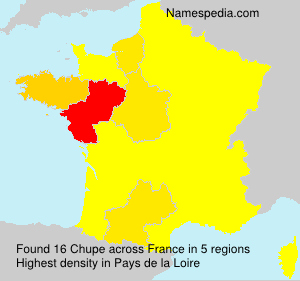 Surname Chupe in France Surname Chupe in France