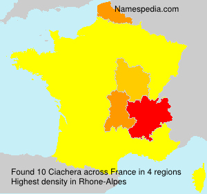 Surname Ciachera in France Surname Ciachera in France
