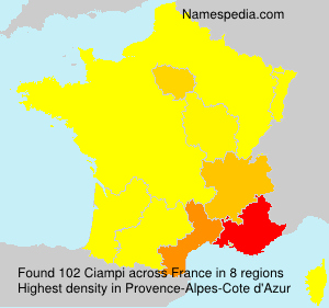 Surname Ciampi in France Surname Ciampi in France