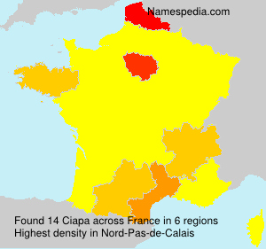 Surname Ciapa in France Surname Ciapa in France