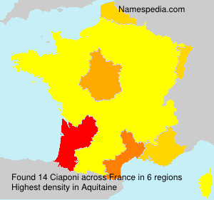Surname Ciaponi in France Surname Ciaponi in France