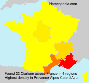 Surname Ciarlone in France Surname Ciarlone in France