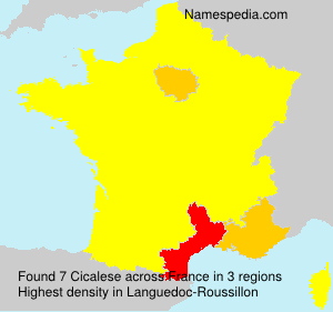 Surname Cicalese in France Surname Cicalese in France