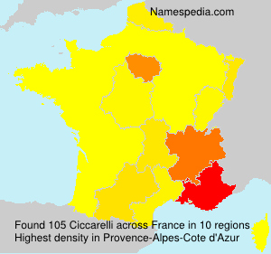 Surname Ciccarelli in France Surname Ciccarelli in France
