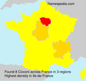 Surname Cicconi in France Surname Cicconi in France