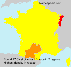 Surname Cicekci in France Surname Cicekci in France