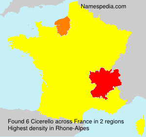 Surname Cicerello in France Surname Cicerello in France
