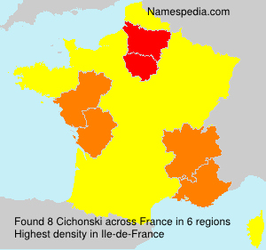 Surname Cichonski in France Surname Cichonski in France