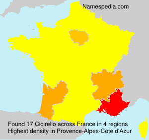 Surname Cicirello in France Surname Cicirello in France