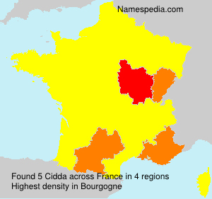 Surname Cidda in France Surname Cidda in France
