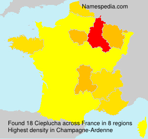 Surname Cieplucha in France Surname Cieplucha in France
