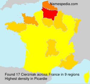 Surname Cierzniak in France Surname Cierzniak in France