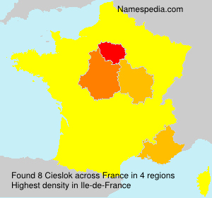 Surname Cieslok in France