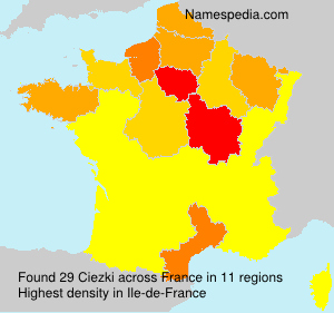 Surname Ciezki in France Surname Ciezki in France