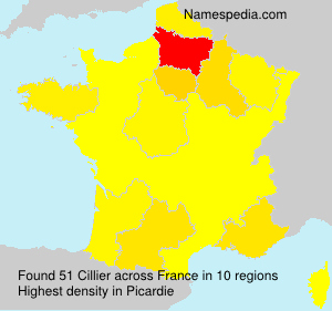 Surname Cillier in France Surname Cillier in France