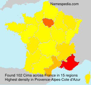 Surname Cima in France Surname Cima in France