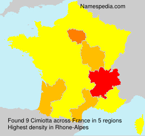 Surname Cimiotta in France Surname Cimiotta in France