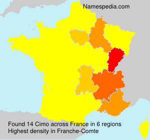 Surname Cimo in France Surname Cimo in France