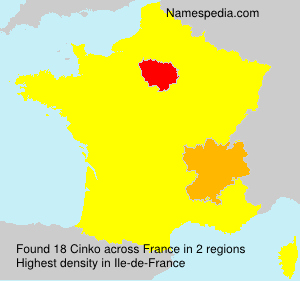 Surname Cinko in France Surname Cinko in France