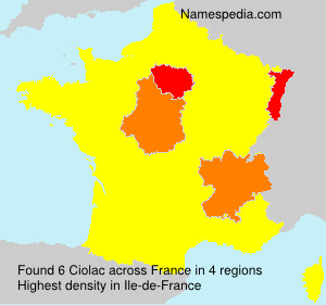 Surname Ciolac in France Surname Ciolac in France