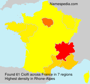 Surname Ciolfi in France Surname Ciolfi in France