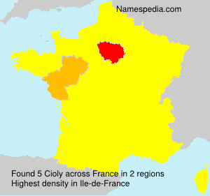 Surname Cioly in France Surname Cioly in France