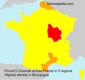 Surname Ciosmak in France Surname Ciosmak in France