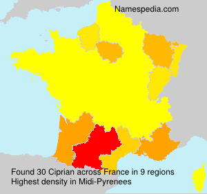 Surname Ciprian in France Surname Ciprian in France
