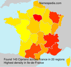 Surname Cipriano in France Surname Cipriano in France