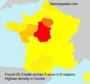 Surname Cirade in France Surname Cirade in France