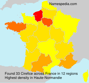 Surname Cirefice in France Surname Cirefice in France