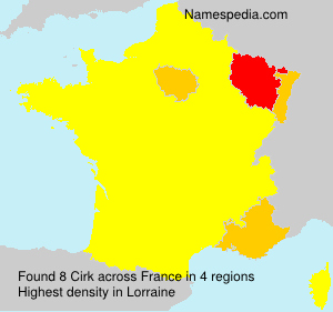 Surname Cirk in France Surname Cirk in France