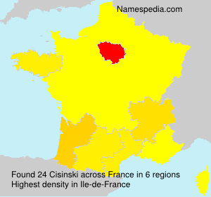 Surname Cisinski in France Surname Cisinski in France