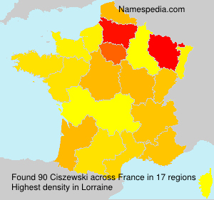 Surname Ciszewski in France Surname Ciszewski in France