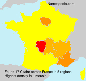 Surname Citaire in France Surname Citaire in France