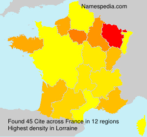Surname Cite in France Surname Cite in France
