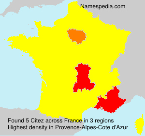 Surname Citez in France Surname Citez in France